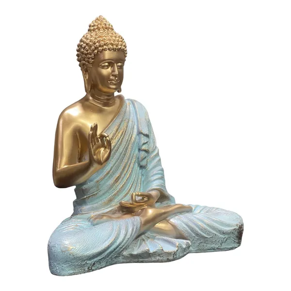 Off_White_&_Golden_Meditating_Buddha_Statue_Symbol_Of_Peace_Home_Decor_Idol