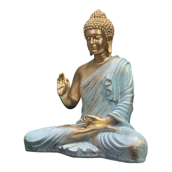 Off_White_&_Golden_Meditating_Buddha_Statue_Symbol_Of_Peace_Home_Decor_Idol