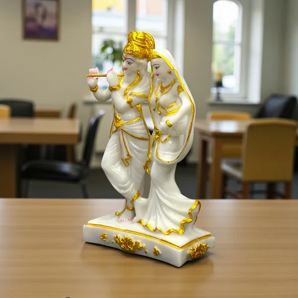 Off_White_&_Golden_Radha_Krishna_1.5_Feet_Composite_Marble_Statue_Handcrafted_Murti_For_Temple_Home_&_Gifting