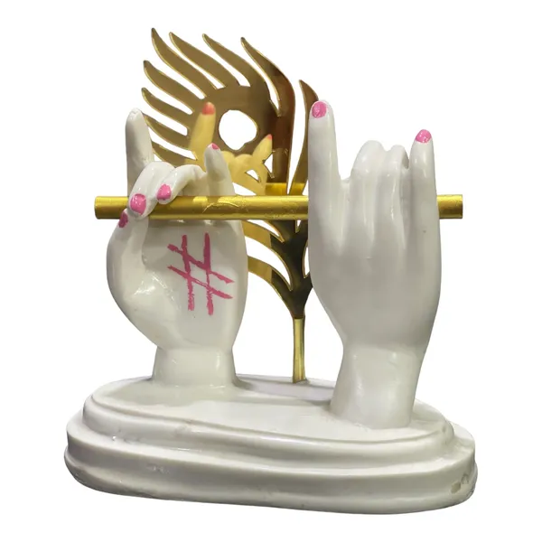 Golden_&_Cream_Krishan_Hath_Basuri_Home_Decor_Idol
