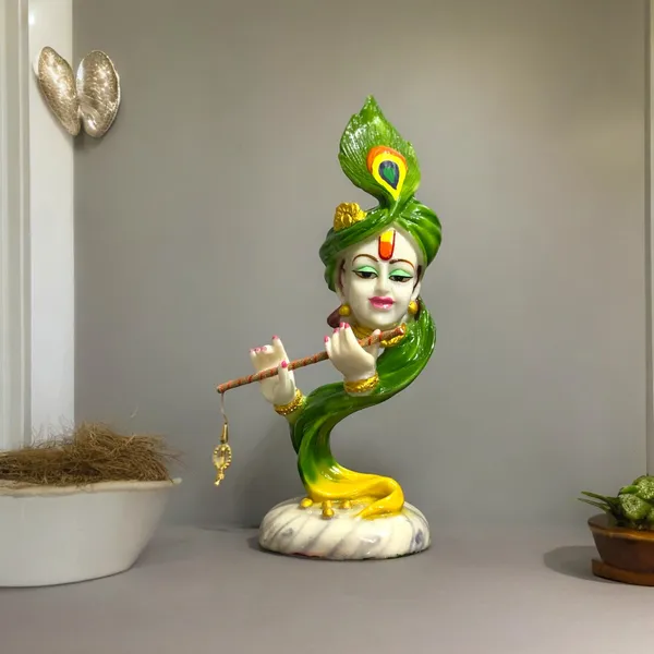 Multicolor_Curved_Pankh_Hare_Krishna_Green_Colourful_Idol