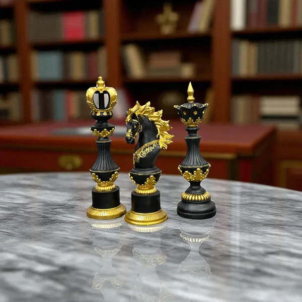 Black_Luxury_Chess_Figurines_Made_Of_Resin_King_Queen_&_Knight_Set_For_Smart_&_Elegant_Home_Decor