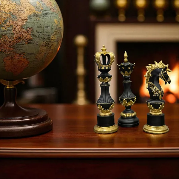 Black_Luxury_Chess_Figurines_Made_Of_Resin_King_Queen_&_Knight_Set_For_Smart_&_Elegant_Home_Decor