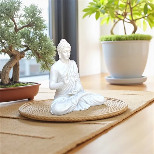 White_Meditating_Buddha_White_Marble_Look_Statue_Symbol_Of_Peace_Home_Decor_Idol_(