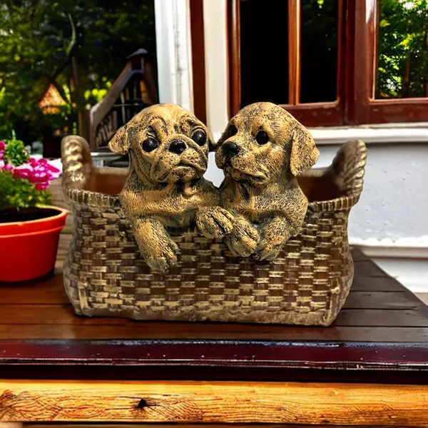 Golden_Cute_Puppy_Basket_Resin_Statue_Storage_Basket_Look_Alike_Showpiece_Best_Gift