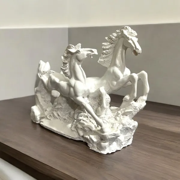 White_Resin_White_Running_Horses_For_Feng_Shui_And_Vastu_For_Positive_Energy