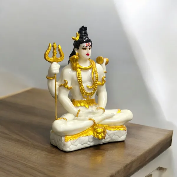 Off_White_Lord_Shiva_Samadhi_White_Marble_Look_Blessing_Murti_Statue