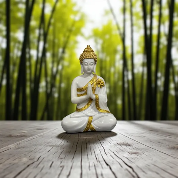 Off_White_&_Golden_Anjali_Mudra_Buddha_Composite_Look_Marble_Idol_Hand_Pose_The_Best_Gift_For_Friends