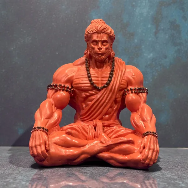 Red_3_Inch_Resin_Hanuman_Idol_In_Sitting_Position_Compact_Car_Dashboard_&_Office_Desk_Showpiece_For_Protection_&_Positivity