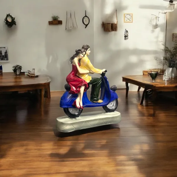 Multicolor_Romantic_Love_Couple_On_Scooter_Showpiece_Best_For_Gifting