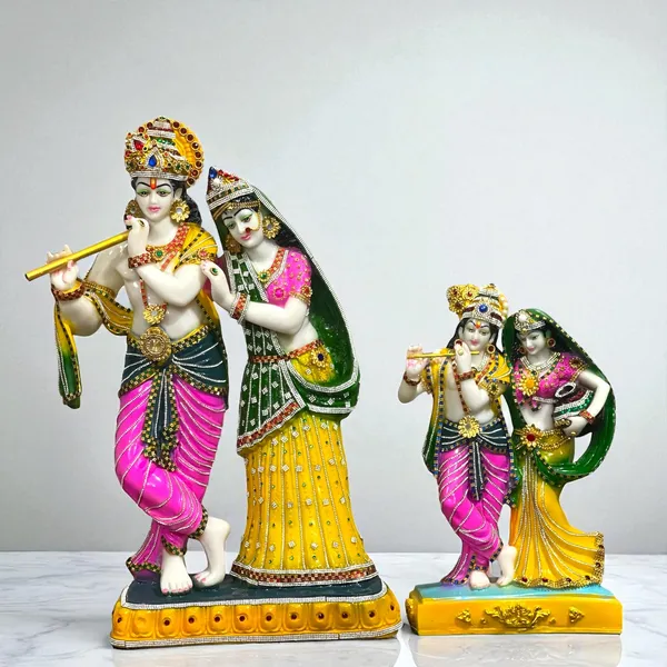 Multicolor_1.5_Feet_Radha_Krishna_Idol_Made_Of_Composite_Marble_Elegant_Home_Temple_Colorful_Decorative_Statue