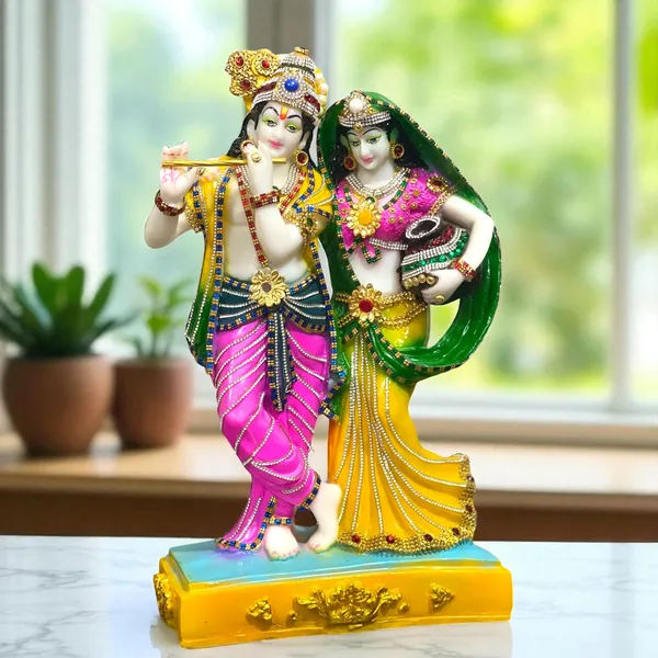 Multicolor_1.5_Feet_Radha_Krishna_Idol_Made_Of_Composite_Marble_Elegant_Home_Temple_Colorful_Decorative_Statue