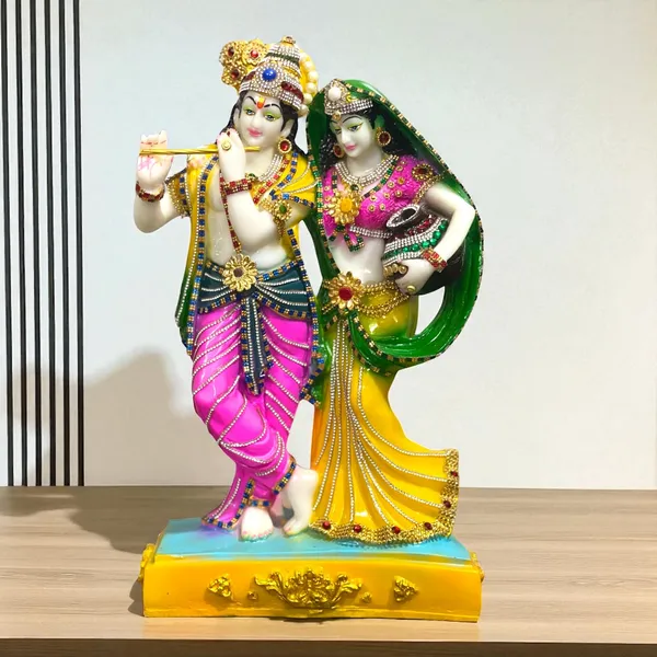 Multicolor_1.5_Feet_Radha_Krishna_Idol_Made_Of_Composite_Marble_Elegant_Home_Temple_Colorful_Decorative_Statue