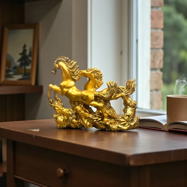 Golden_Two_Running_Horses_For_Feng_Shui_And_Vastu_For_Positive_Energy