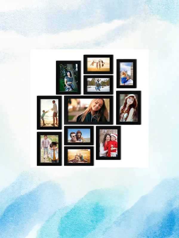 Multicolor_Fiber_Premium_&_Elegant_Wall_Collage_Frame_For_Home,Office,Living_Room_(Set_Of_11)