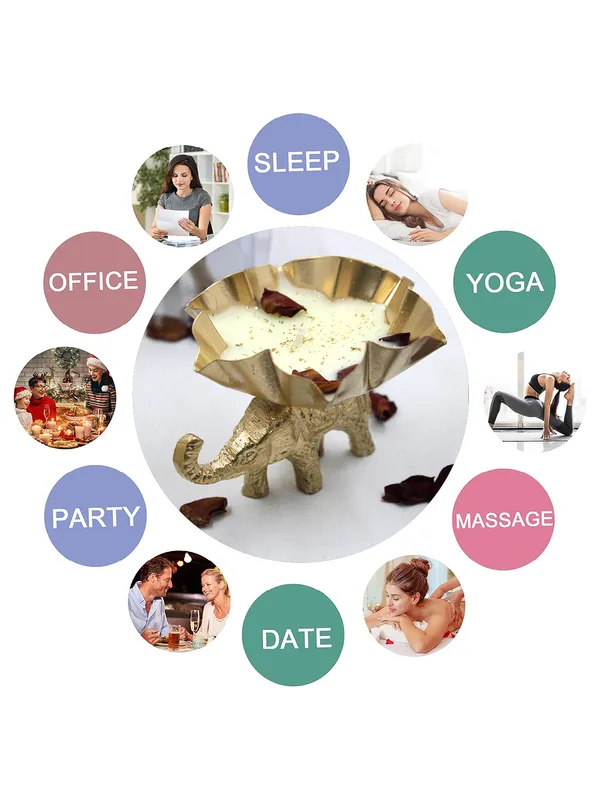 Elephant_urli(_Rose)_Candle_For_Home,Office,Living_Room