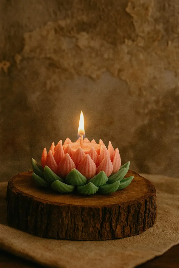 Lotus(_Bouquet_)Candle_For_Home,Office,Living_Room