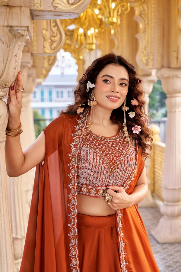 Regal_Rust_Luxurious_Lehenga
