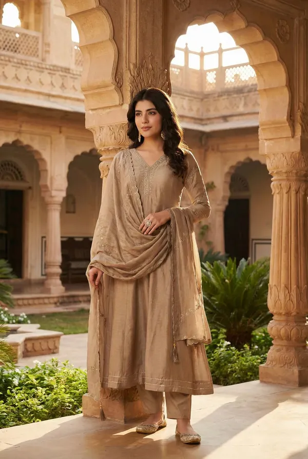 Beige_Earthloom_Anarkali_Set
