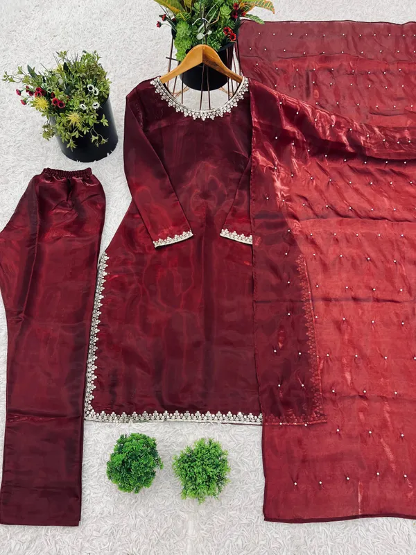 Burgundy_Silk_Suitn_Set
