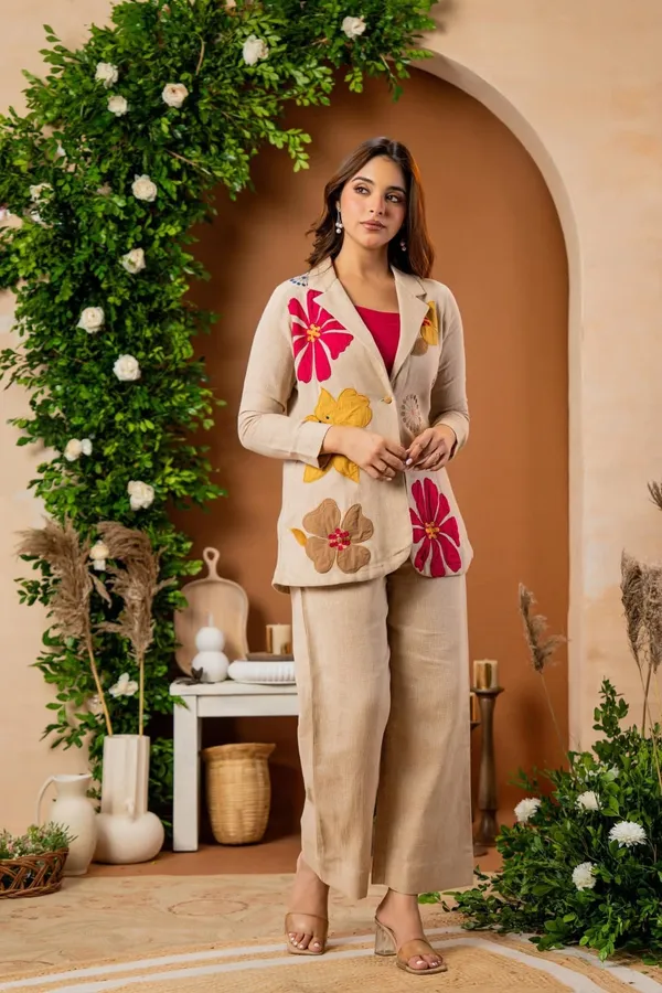 Embroidered_Pure_cotton_Blazer_with_Trouser_Co-ords