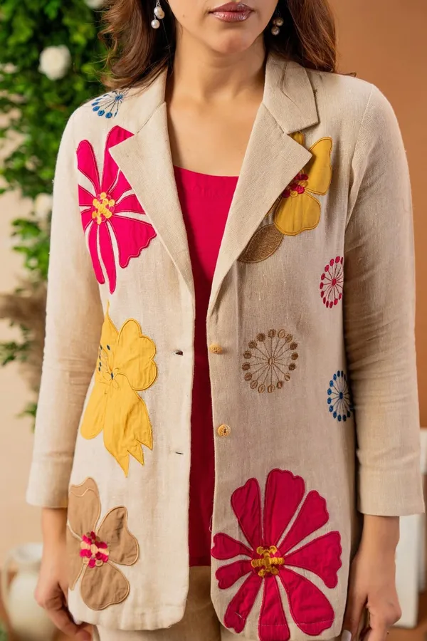 Embroidered_Pure_cotton_Blazer_with_Trouser_Co-ords
