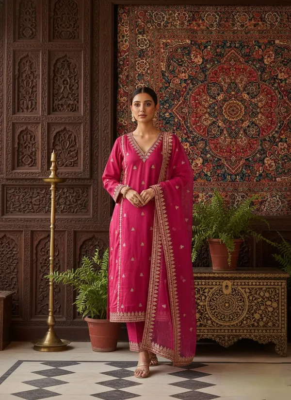 Gulnaar_Pink_Chanderi_Sharara_Set