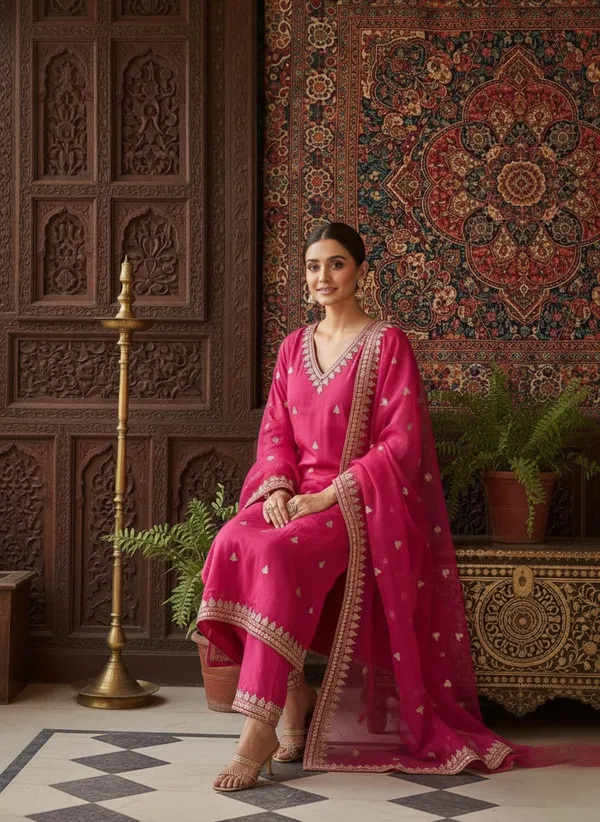Gulnaar_Pink_Chanderi_Sharara_Set