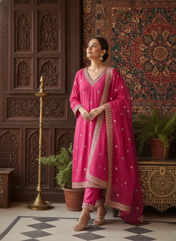 Gulnaar_Pink_Chanderi_Sharara_Set