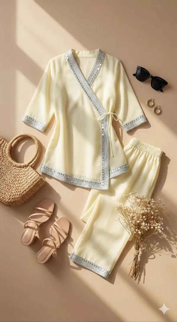 Ivory_??Elegant_Wrap_Kurta_Set