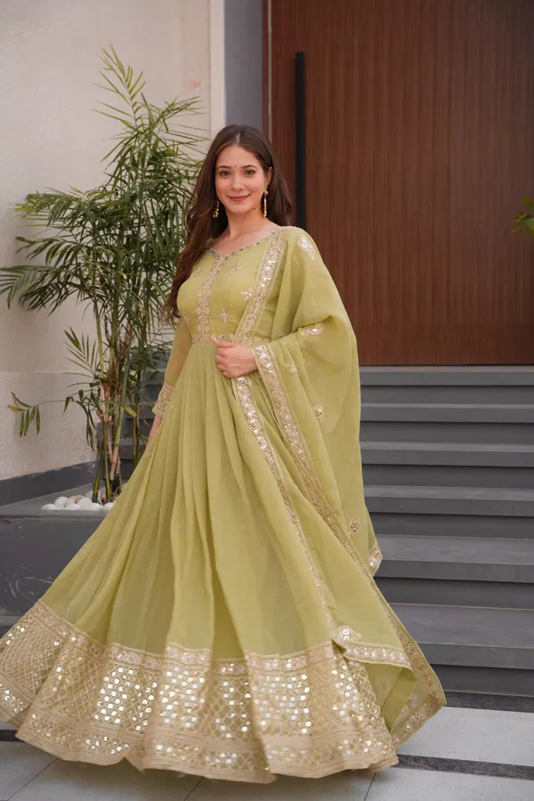 Mehfil_Honeydew_Gown