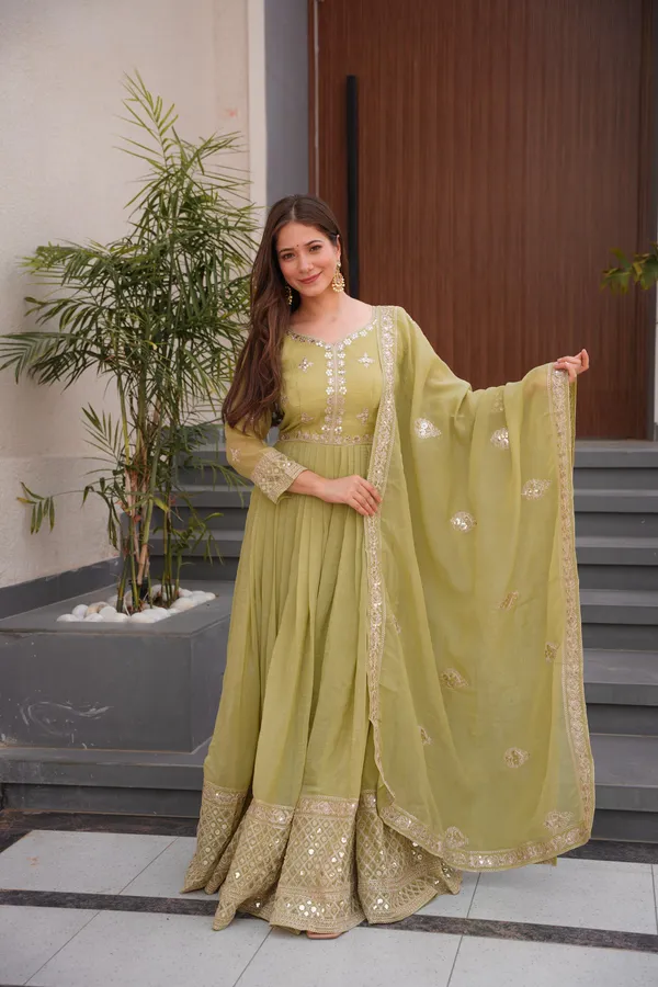 Mehfil_Honeydew_Gown