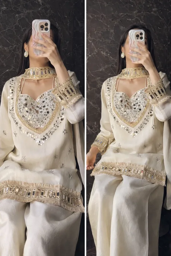 Noore_Ivory_??Mirrorwork_Palazzo_Set