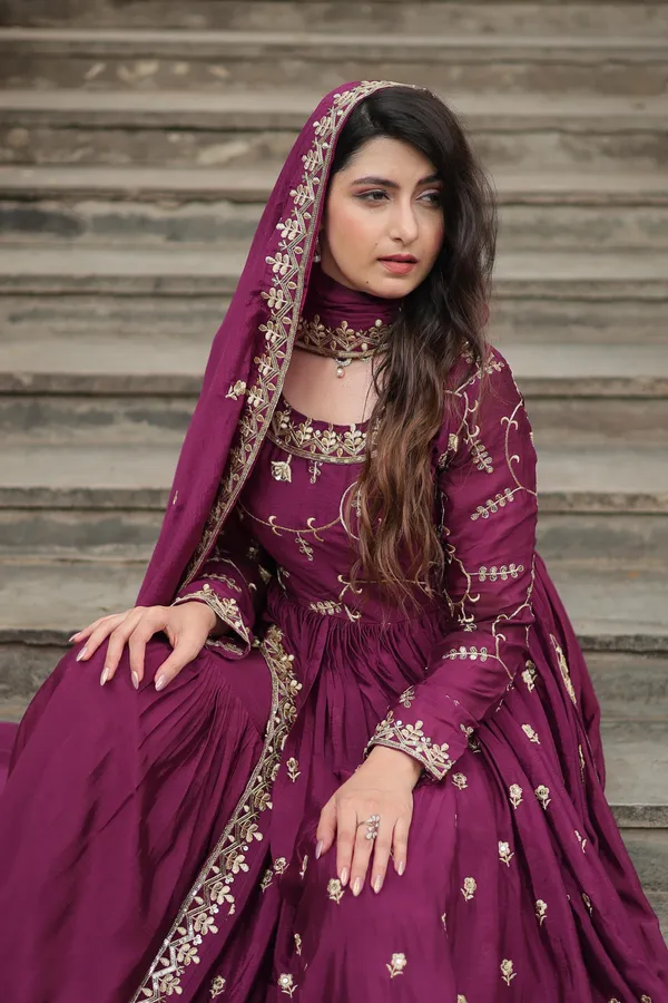 Wine_Chinon_Sequins_Embroidered_Gown_With_Palazzo_For_Women