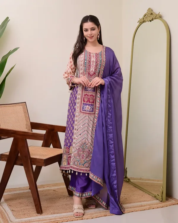 Lavender_Chiffon_Hand_Work_A-Line_Festive_Suit_Set_For_Women