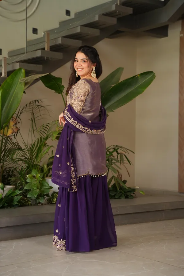 Purple_Coding_Embroidered_Sequence_Work_Sharara_Suit_For_Women