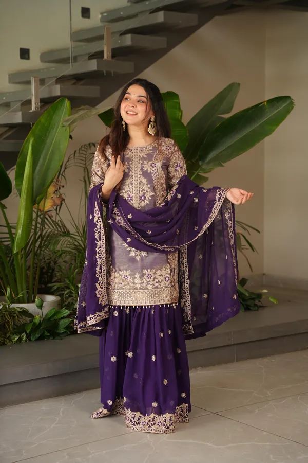 Purple_Coding_Embroidered_Sequence_Work_Sharara_Suit_For_Women