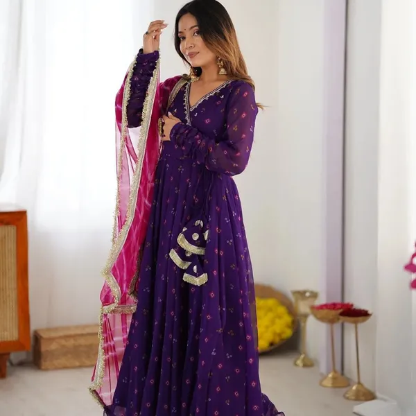 Purple_Georgette_Bandhani_Anarkali_Suit_For_Women