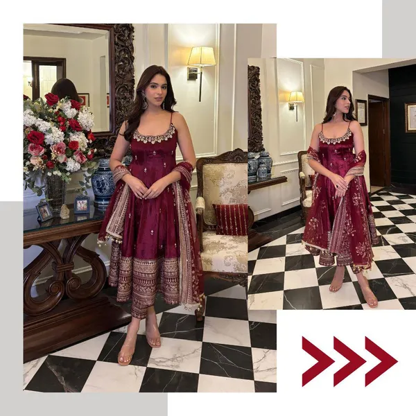 Vichitra_Silk_Maroon_Anakali_Suit_-_Festive_Wear_For_Women