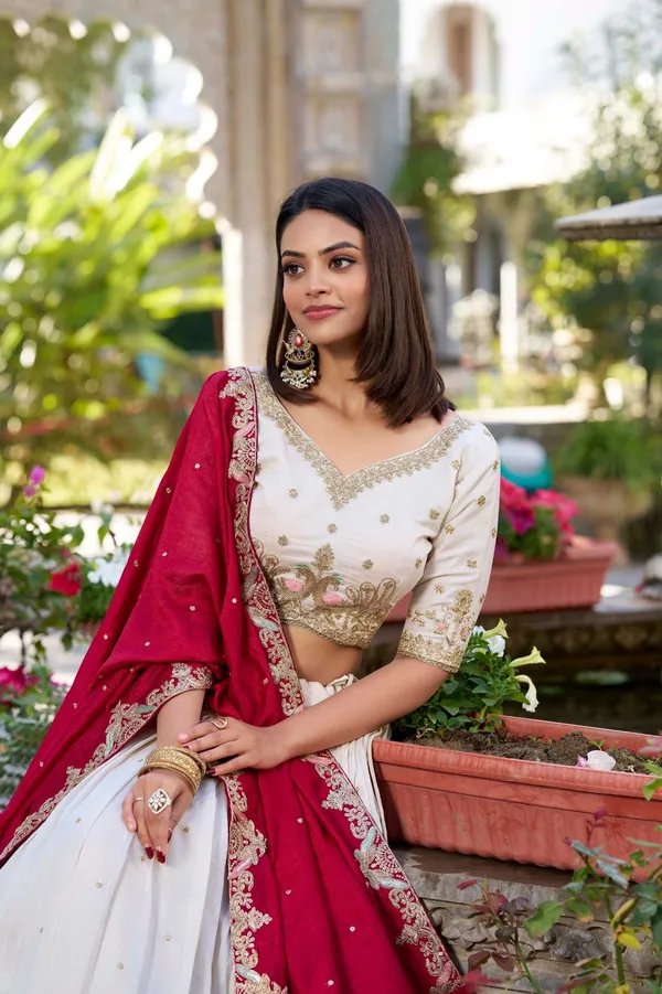 Off-White_Vichitra_Silk_Thread_Embroidered_Lehenga_Choli_For_Women