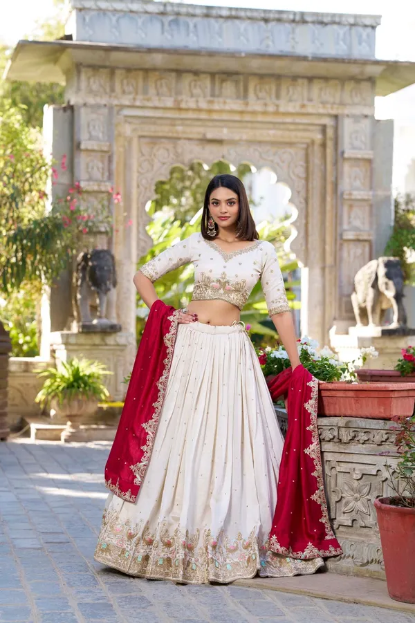 Off-White_Vichitra_Silk_Thread_Embroidered_Lehenga_Choli_For_Women