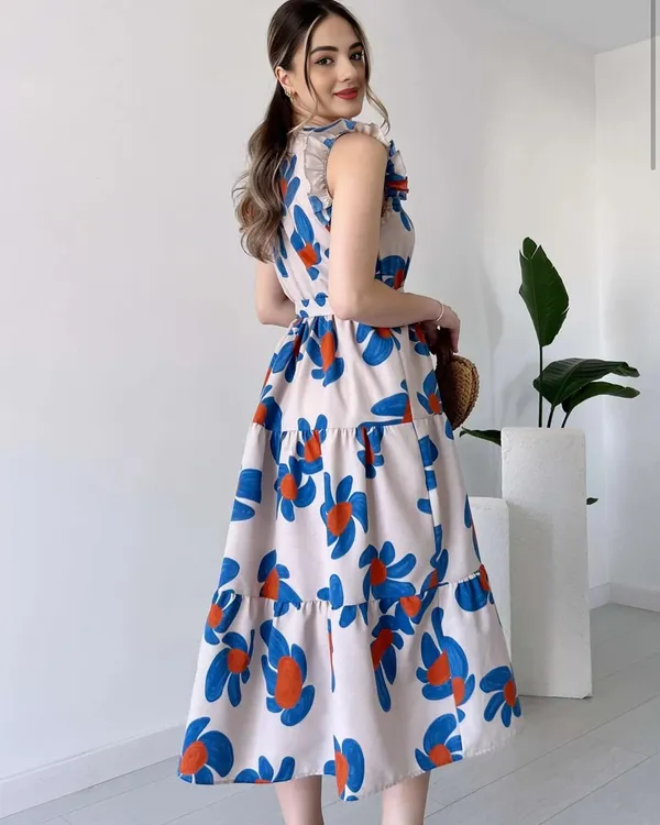 Cotton_Floral_Printed_Casual_Belted_Maxi_Dress_For_Women