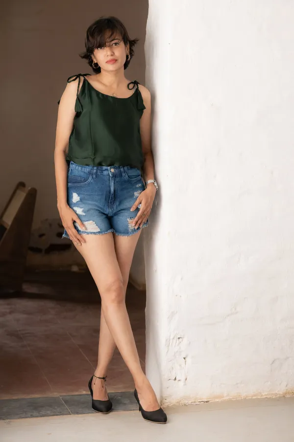 Green_Satin_Strappy_Top_For_Women