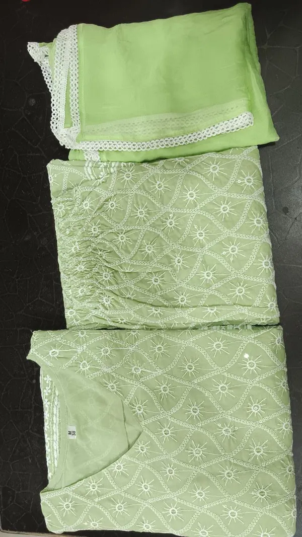 Pista_Green_Chikankari_Embroidered_Kurta_Pant_&_Dupatta_For_Women