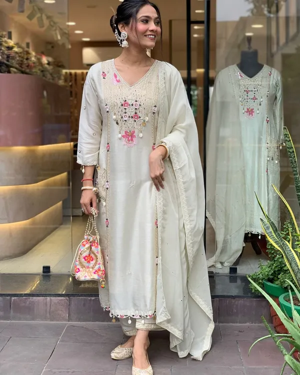 Beautiful_Rayon_Embroidered_&_Sequence_Work_Kurta_Pant_&_Dupatta_For_Women