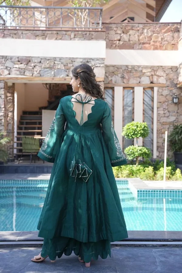 Teal_Chinon_Silk_Embroidered_Anarkali_Suit_For_Women