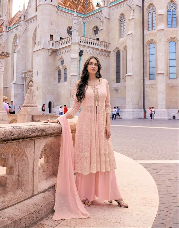 Pastel_Coloured_Georgette_Anarkali_Suit_For_Women
