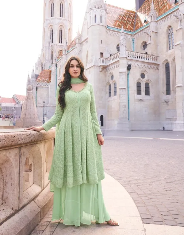 Pastel_Coloured_Georgette_Anarkali_Suit_For_Women