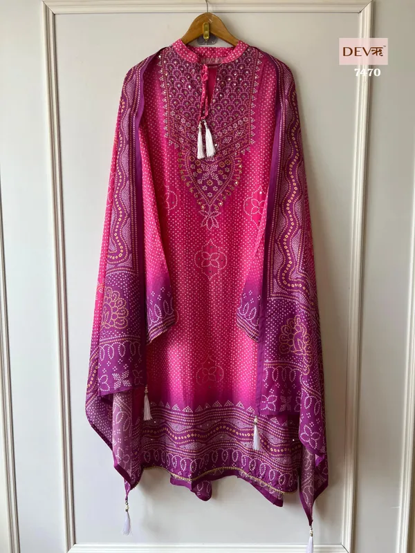 Chinon_Silk_Printed_Kurta_,Pant_&_Dupatta_With_Real_Mirror_Hand_Work_For_Women