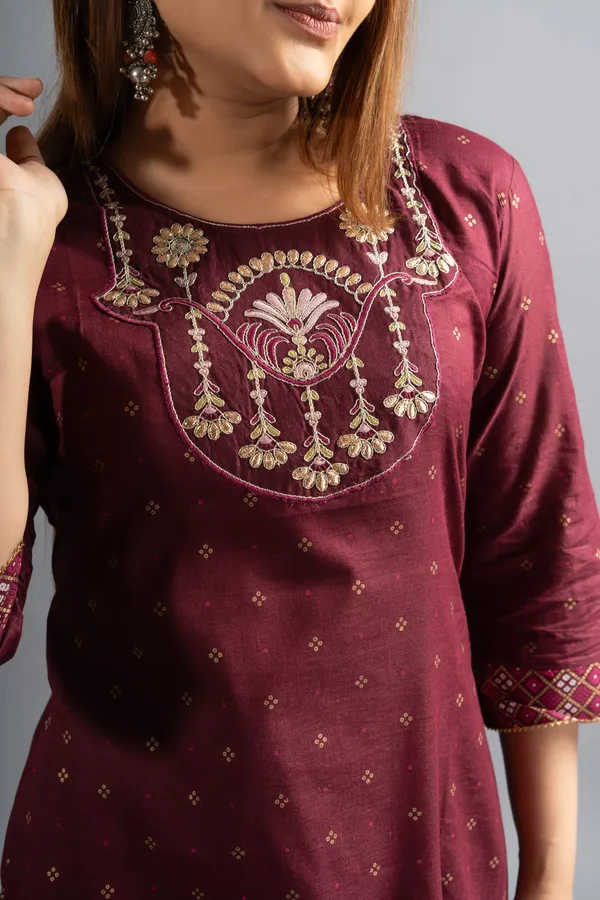 Plum_Silk_Printed_Kurta_Pants_With_Dupatta_(Set_Of_3)_For_Women